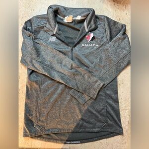 New Balance Team Canada Women’s Lacrosse 1/4 Zip Sweatshirt Size Large